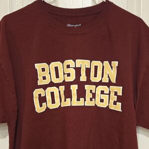 Champion Boston College Burgundy/Maroon T-Shirt | Collegiate TShirt, XLarge